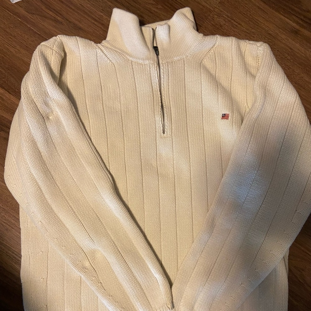 Mens Ralph Lauren Quarter Zip Sweater. 2X